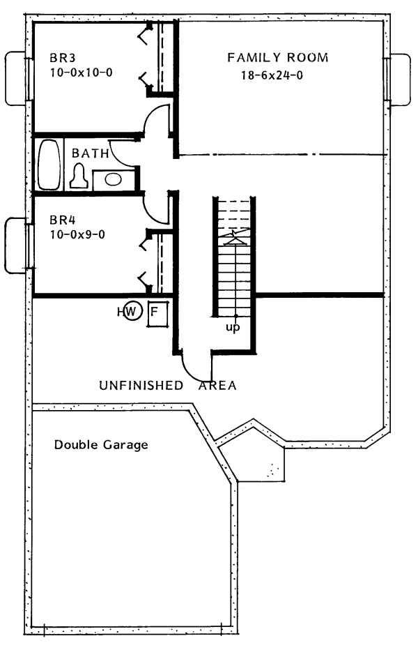 Basement Plan for House Plan #202005