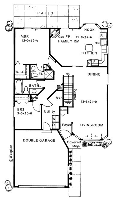 Main Floor Plan for House Plan #202005