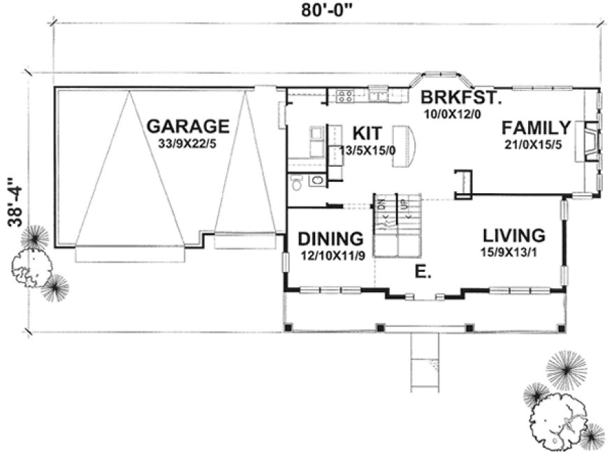 Main Floor Plan for House Plan #296501