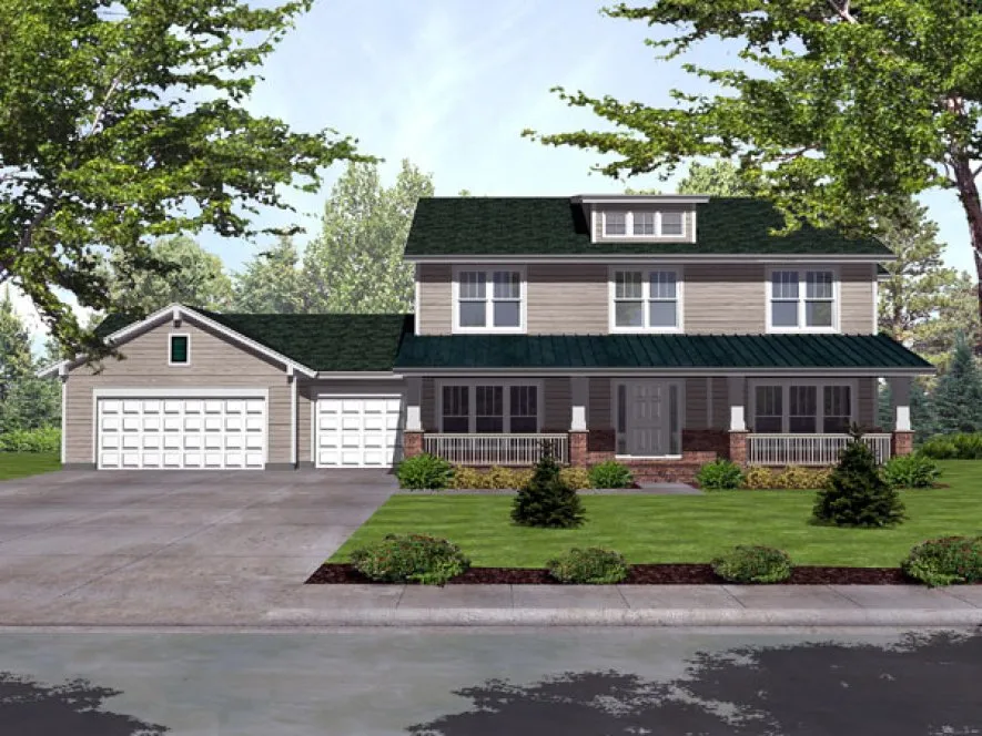 Full Rendering for House Plan #296501