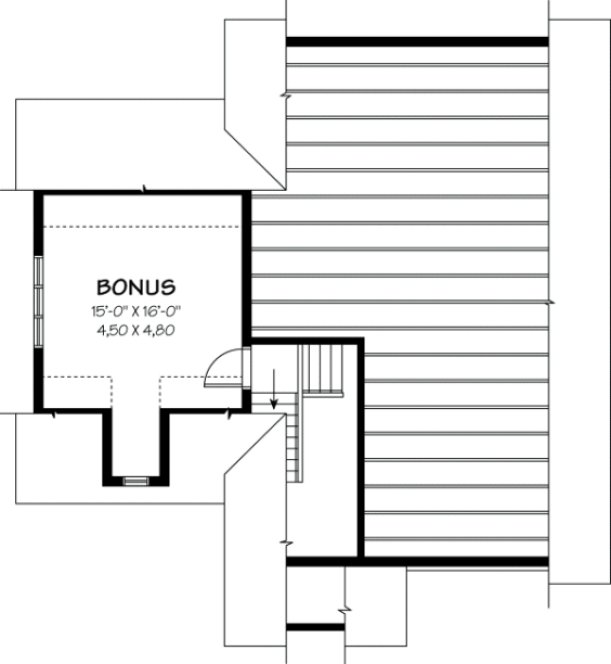 Second Floor Plan for House Plan #141723