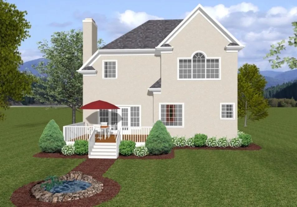 Highquality rendering for House Plan #274002