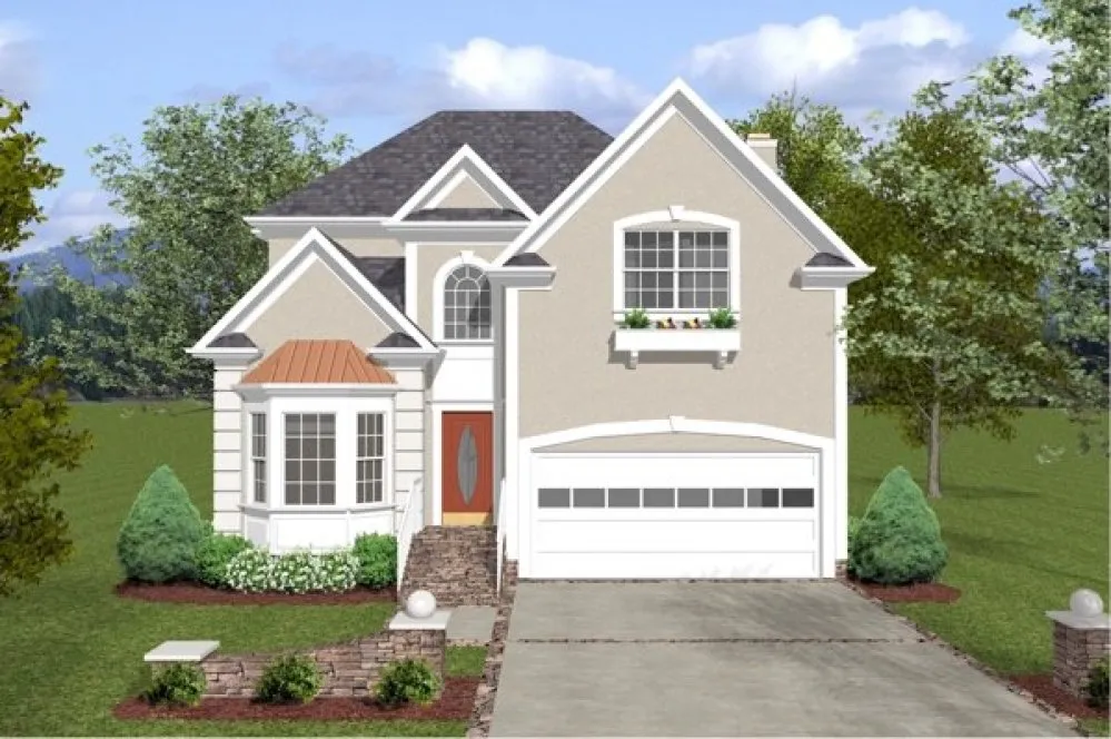 Full Rendering for House Plan #274002