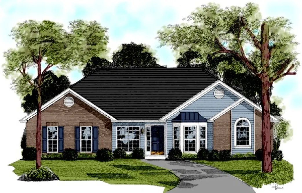 Full Rendering for House Plan #274102