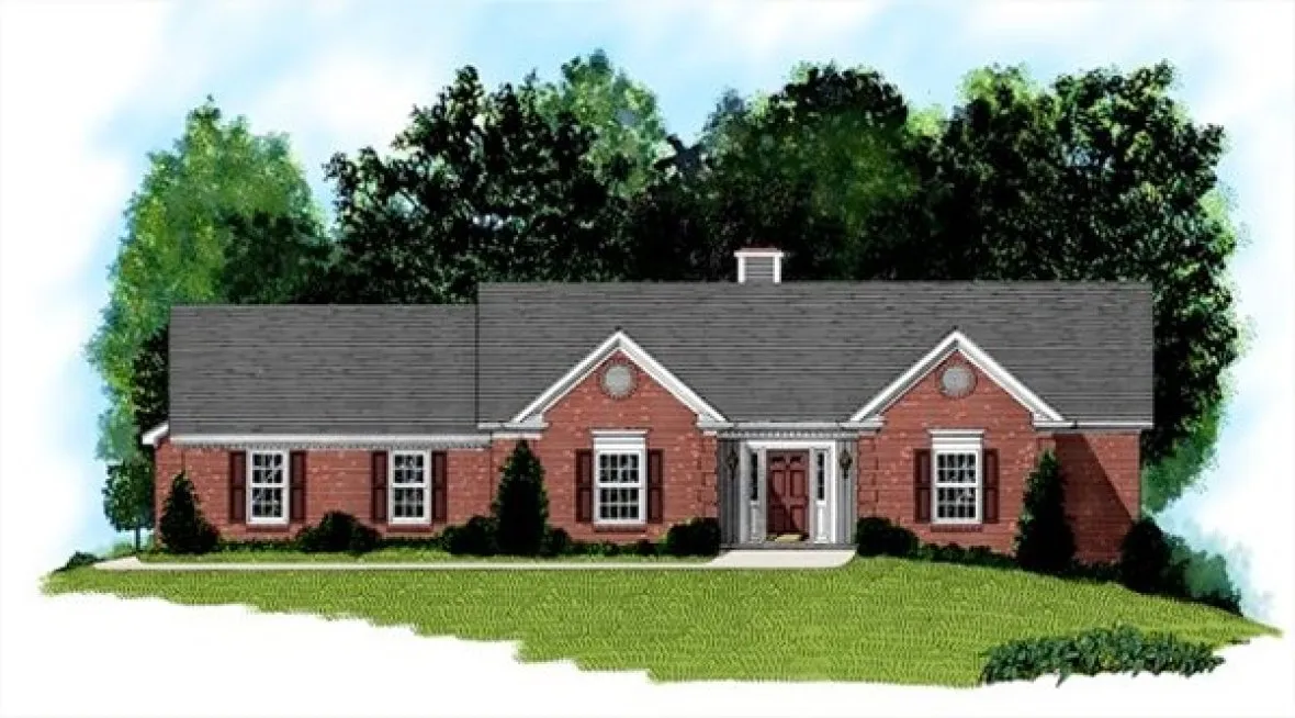 Full Rendering for House Plan #276102