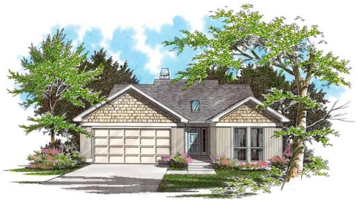 Full Rendering for House Plan #321311
