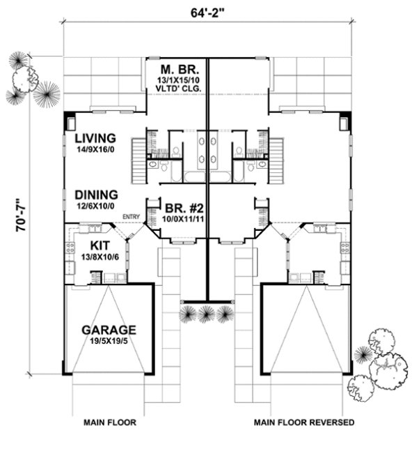 Main Floor Plan for House Plan #299102