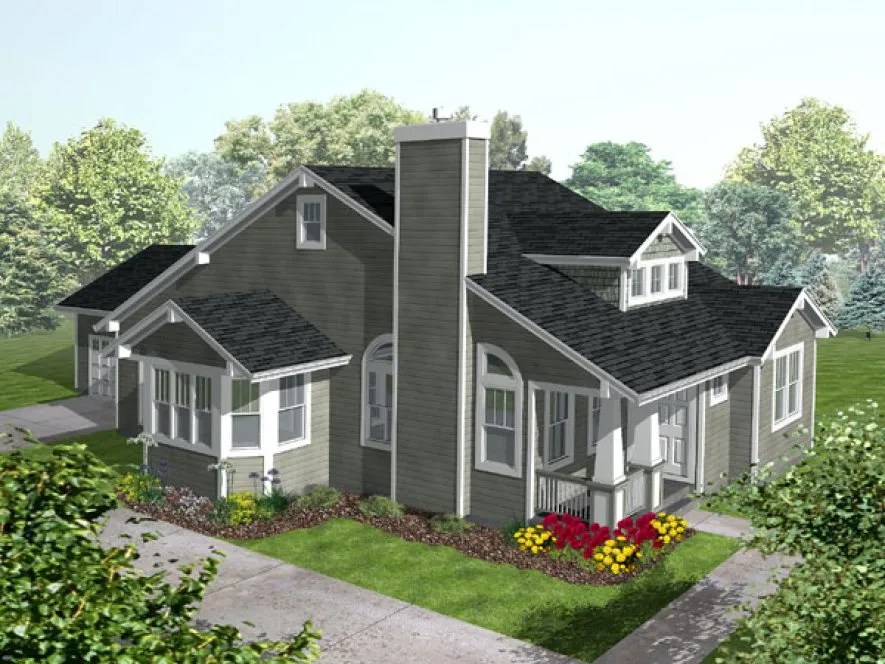 Full Rendering for House Plan #292202