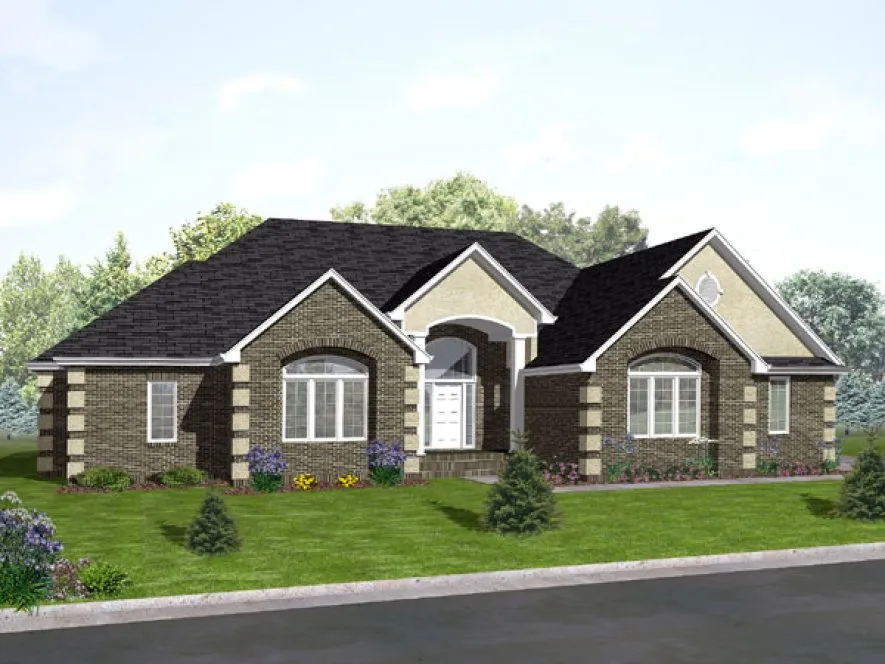Full Rendering for House Plan #293202