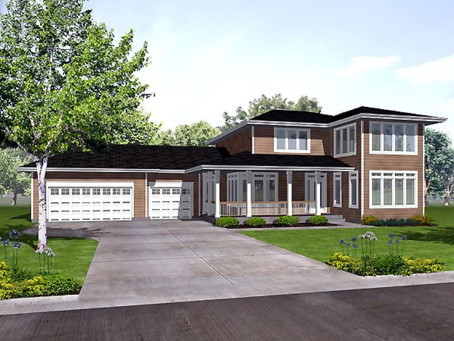 Full Rendering for House Plan #294202