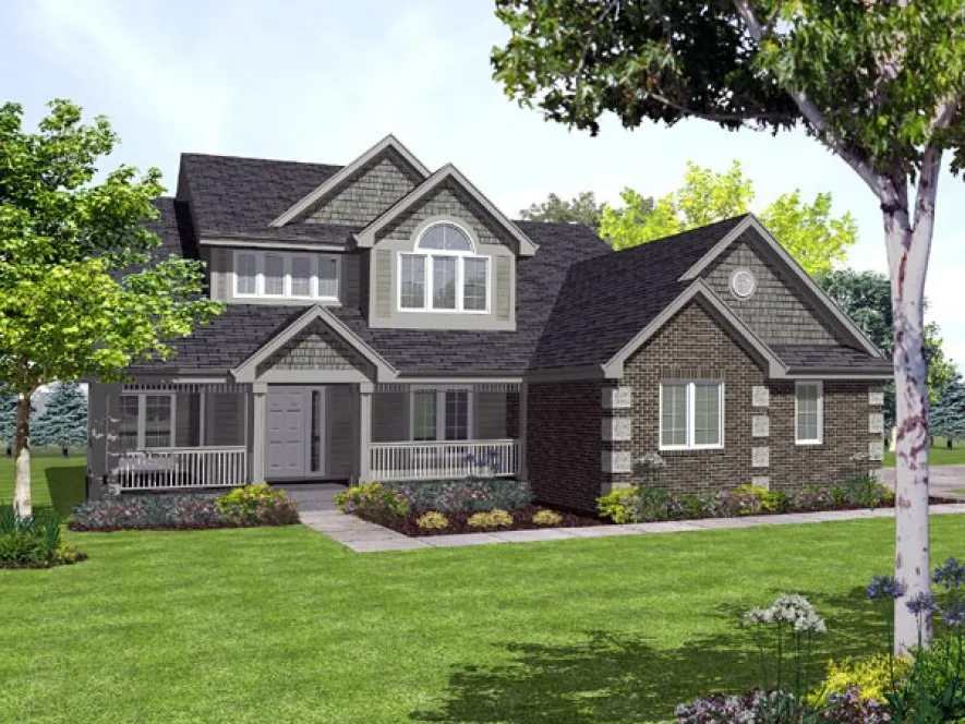 Full Rendering for House Plan #297202