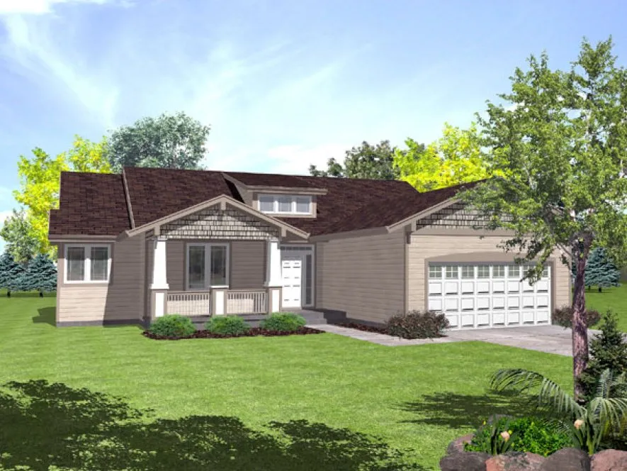 Full Rendering for House Plan #298202