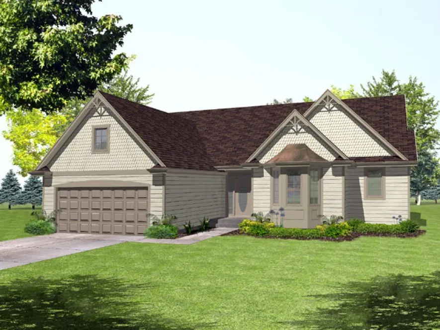 Full Rendering for House Plan #299202