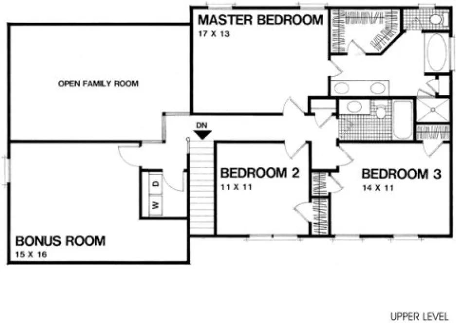 Second Floor Plan for House Plan #276112
