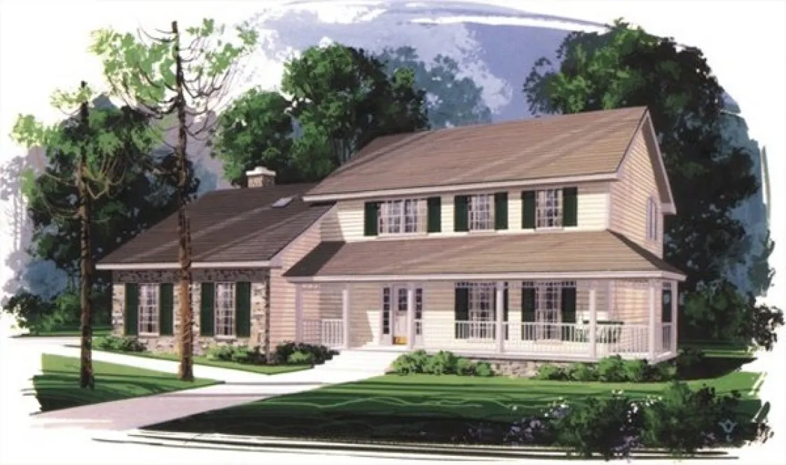 Full Rendering for House Plan #276112