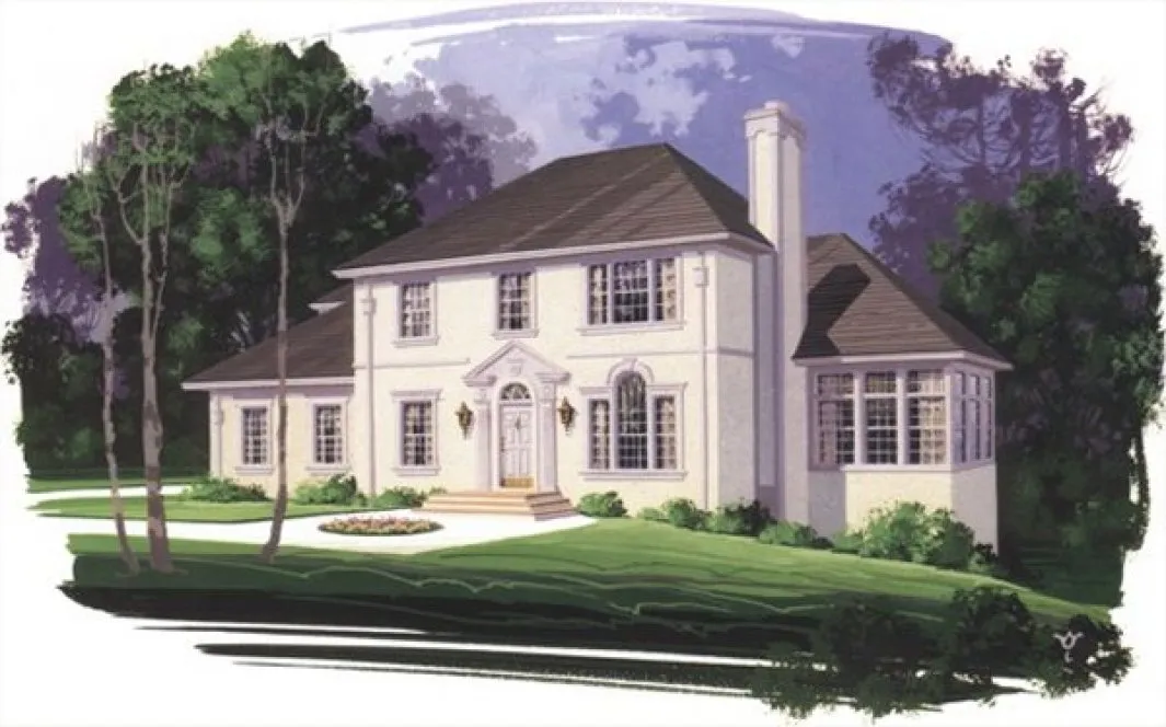 Full Rendering for House Plan #273022