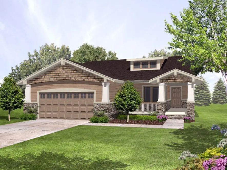 Full Rendering for House Plan #290302