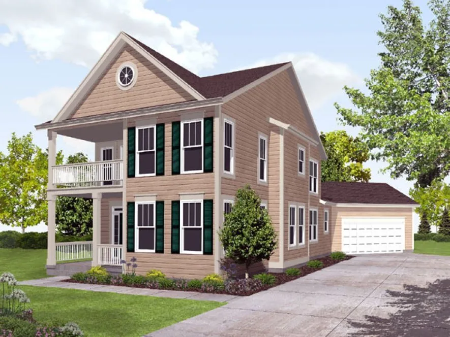 Full Rendering for House Plan #291302