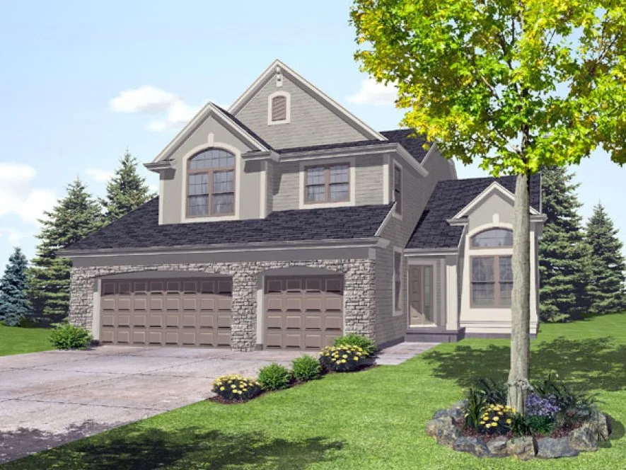 Full Rendering for House Plan #295302