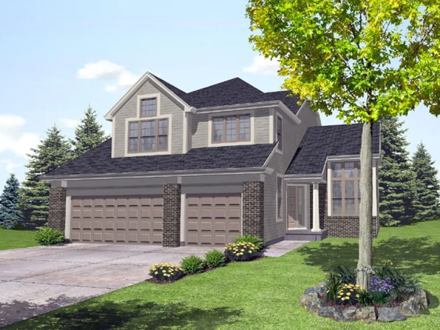Full Rendering for House Plan #296302