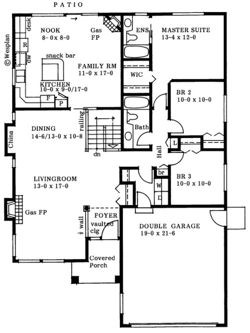 Main Floor Plan for House Plan #202022