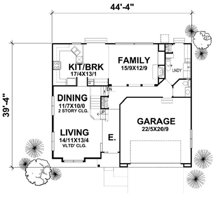 Main Floor Plan for House Plan #298302