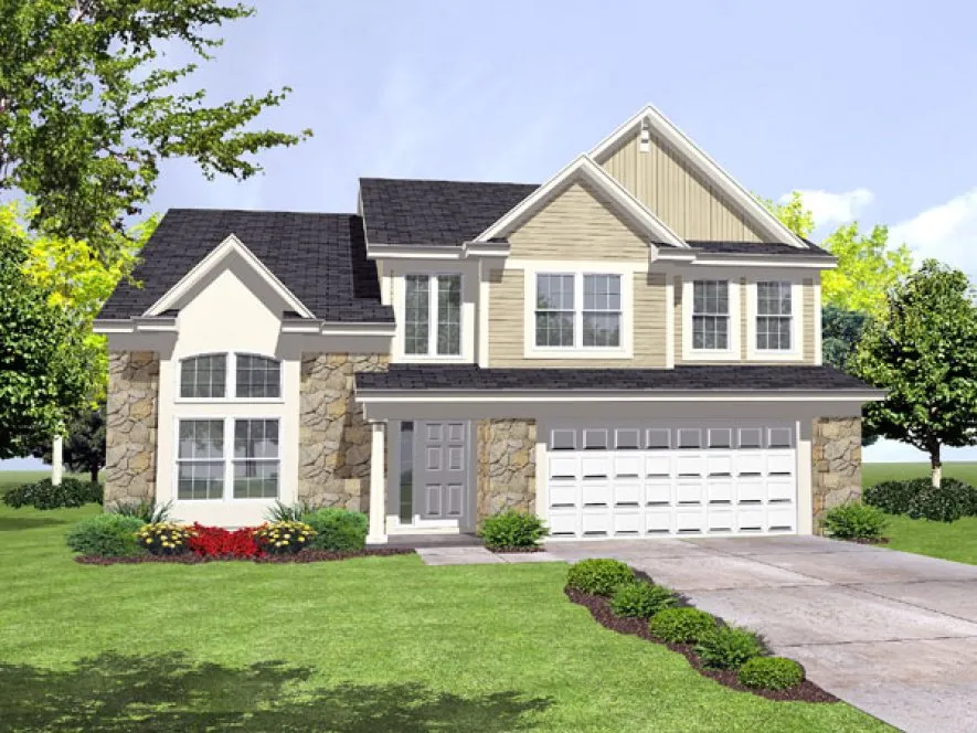 Full Rendering for House Plan #298302