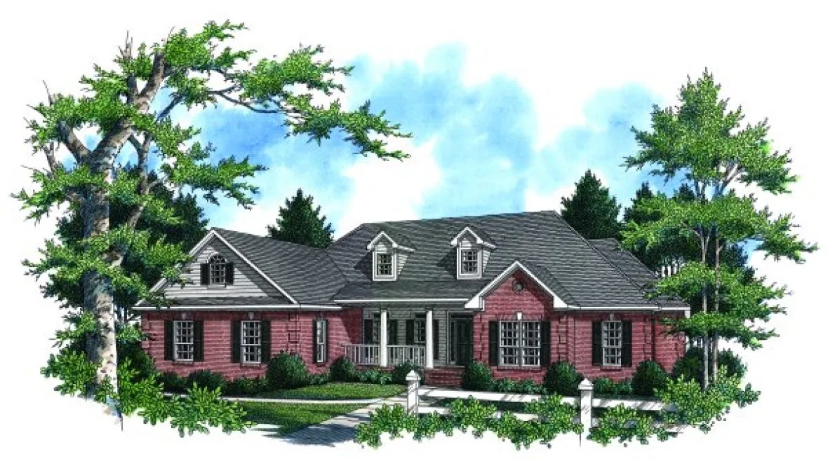 Full Rendering for House Plan #215082