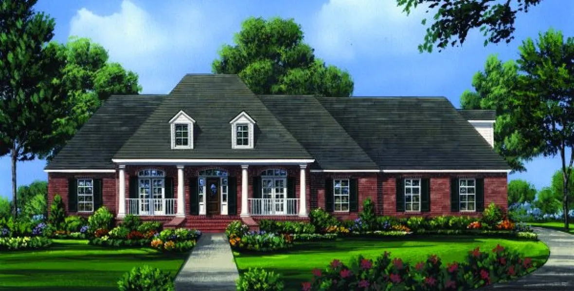 Full Rendering for House Plan #215572