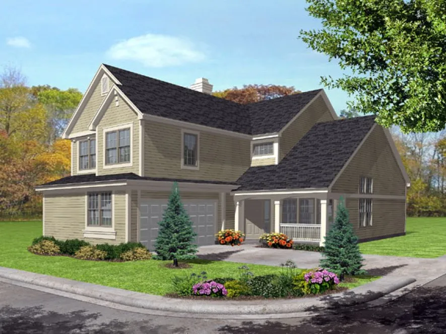 Full Rendering for House Plan #296402