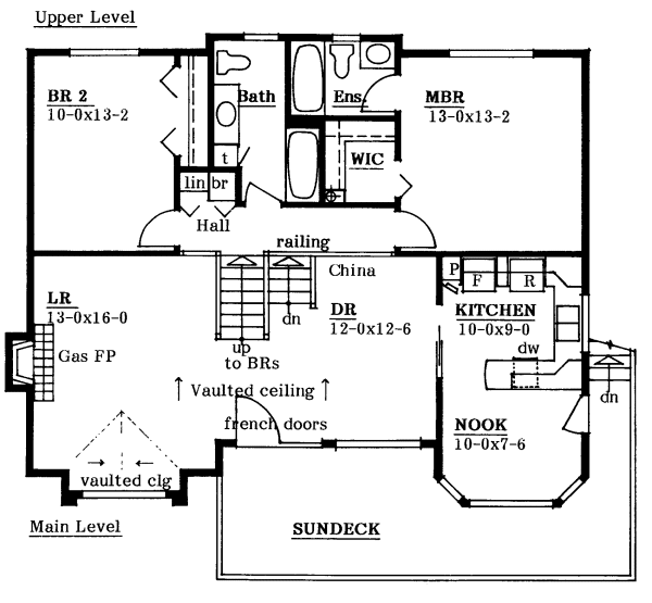 Main Floor Plan for House Plan #202026