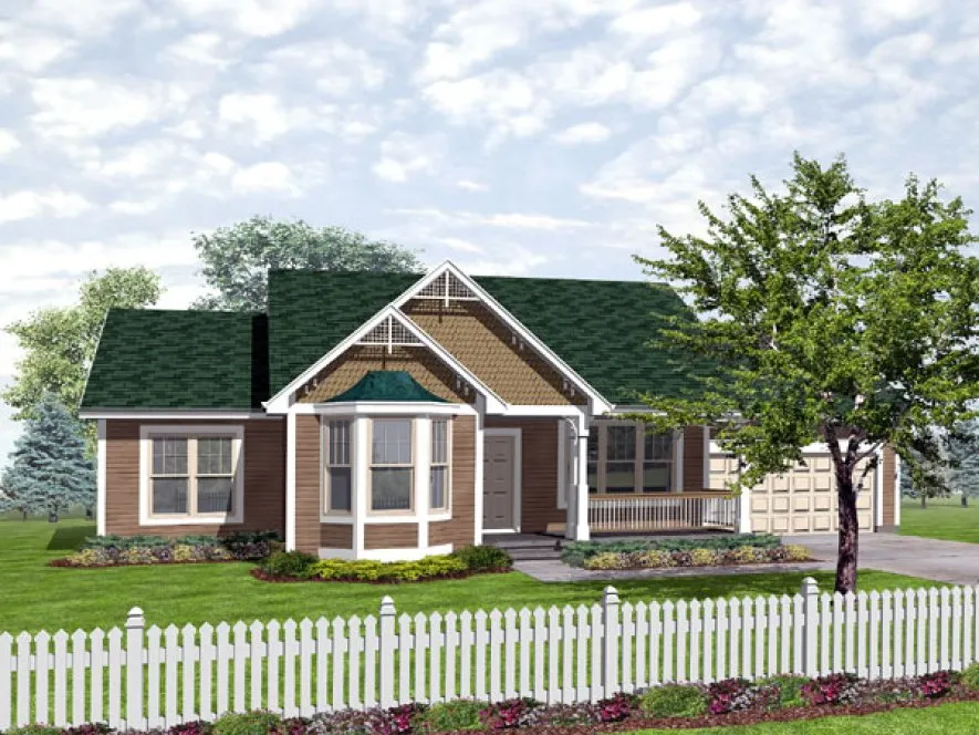 Full Rendering for House Plan #291502