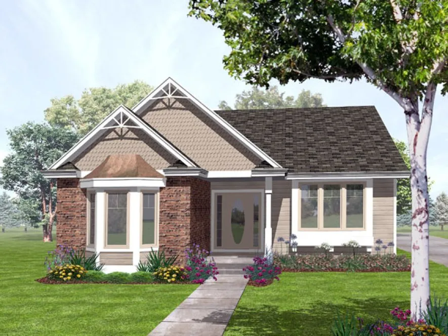 Full Rendering for House Plan #292502