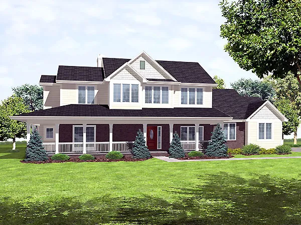 Full Rendering for House Plan #299502