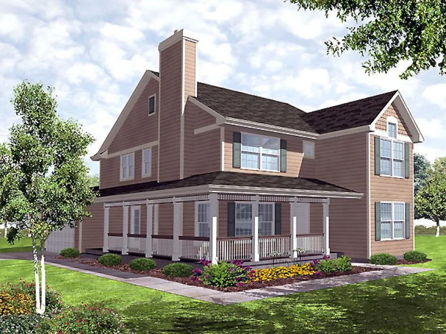 Full Rendering for House Plan #290602