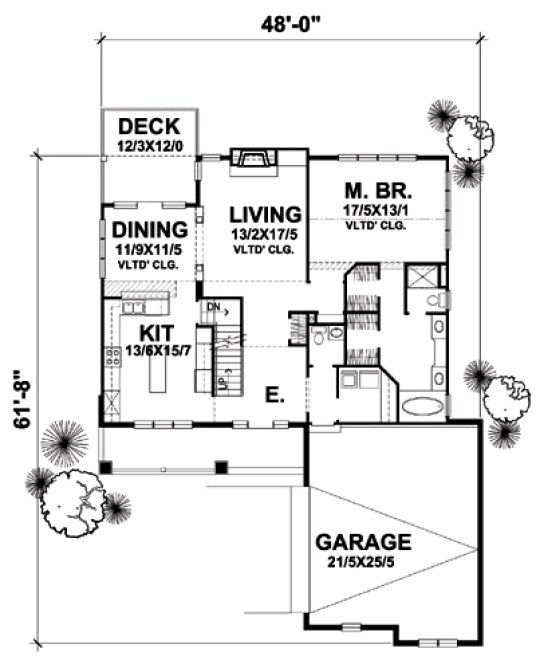Main Floor Plan for House Plan #293702