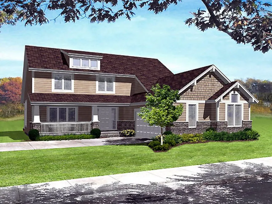 Full Rendering for House Plan #293702