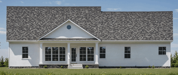 Rear Elevation for House Plan #212002