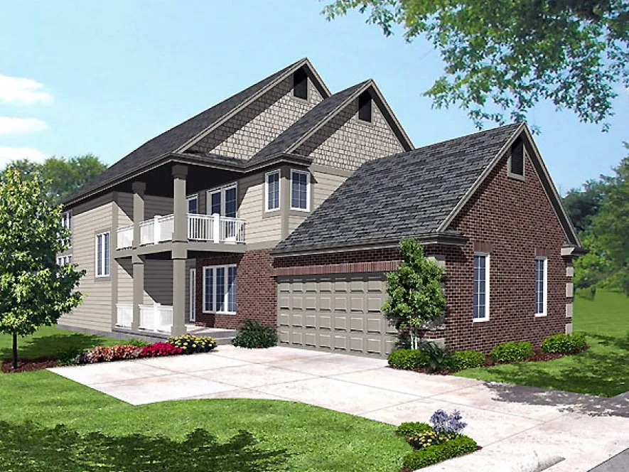 Full Rendering for House Plan #293802