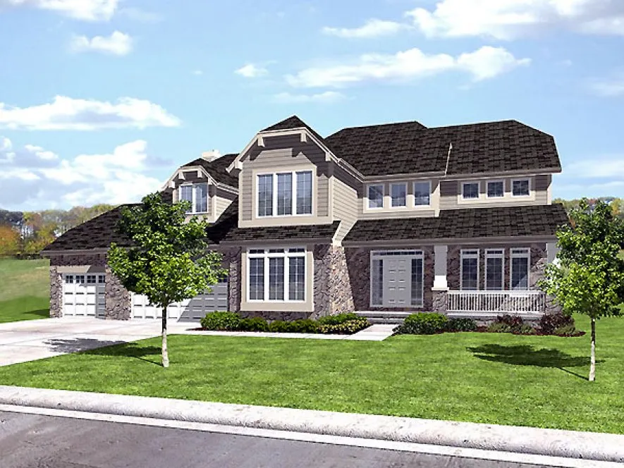 Full Rendering for House Plan #295802