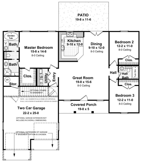 Main Floor Plan for House Plan #211041