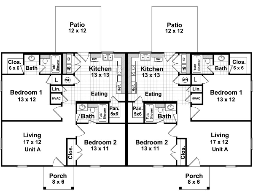 Main Floor Plan for House Plan #210990