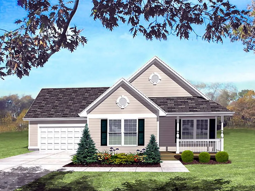 Full Rendering for House Plan #299003