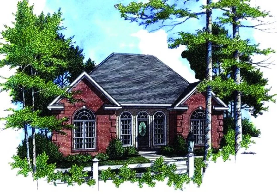 Highquality rendering for House Plan #211521