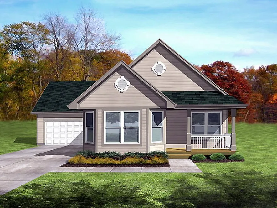 Full Rendering for House Plan #291103