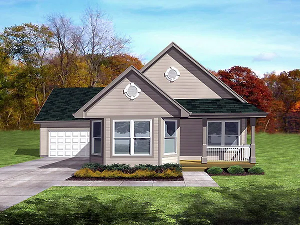 Full Rendering for House Plan #291103