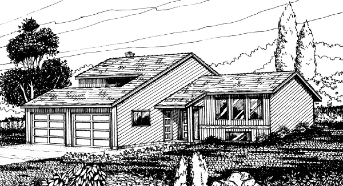 Full Rendering for House Plan #200718