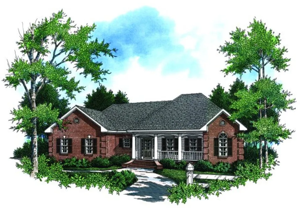 Full Rendering for House Plan #219361