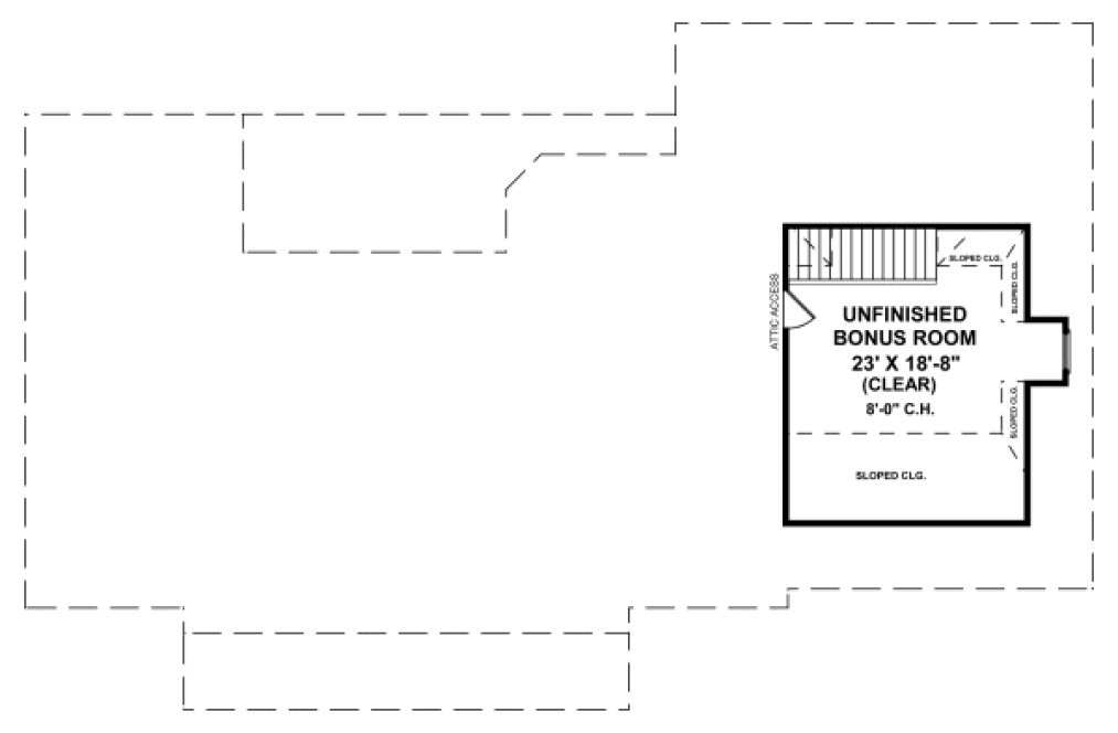 Second Floor Plan for House Plan #211059