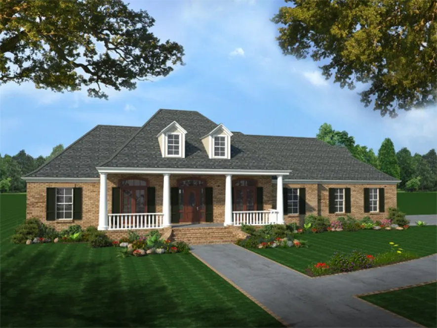 Full Rendering for House Plan #211059